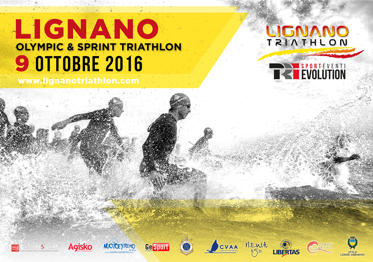 Il 9 ottobre va in scena il Triathlon Olimpico e Sprint di Lignano targato TRIevolution!