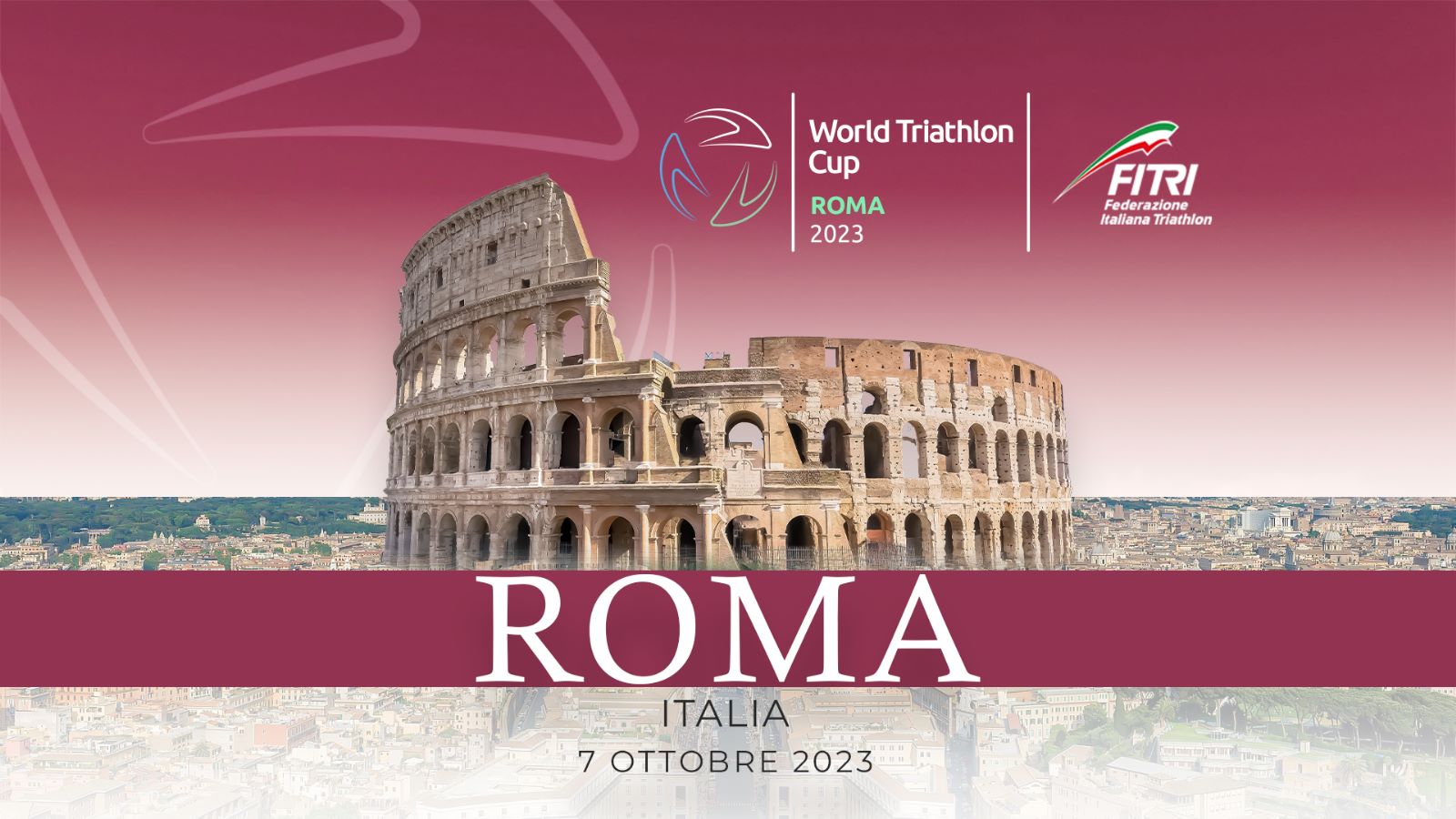 Il 7 ottobre la Coppa del Mondo di Triathlon fa tappa a Roma