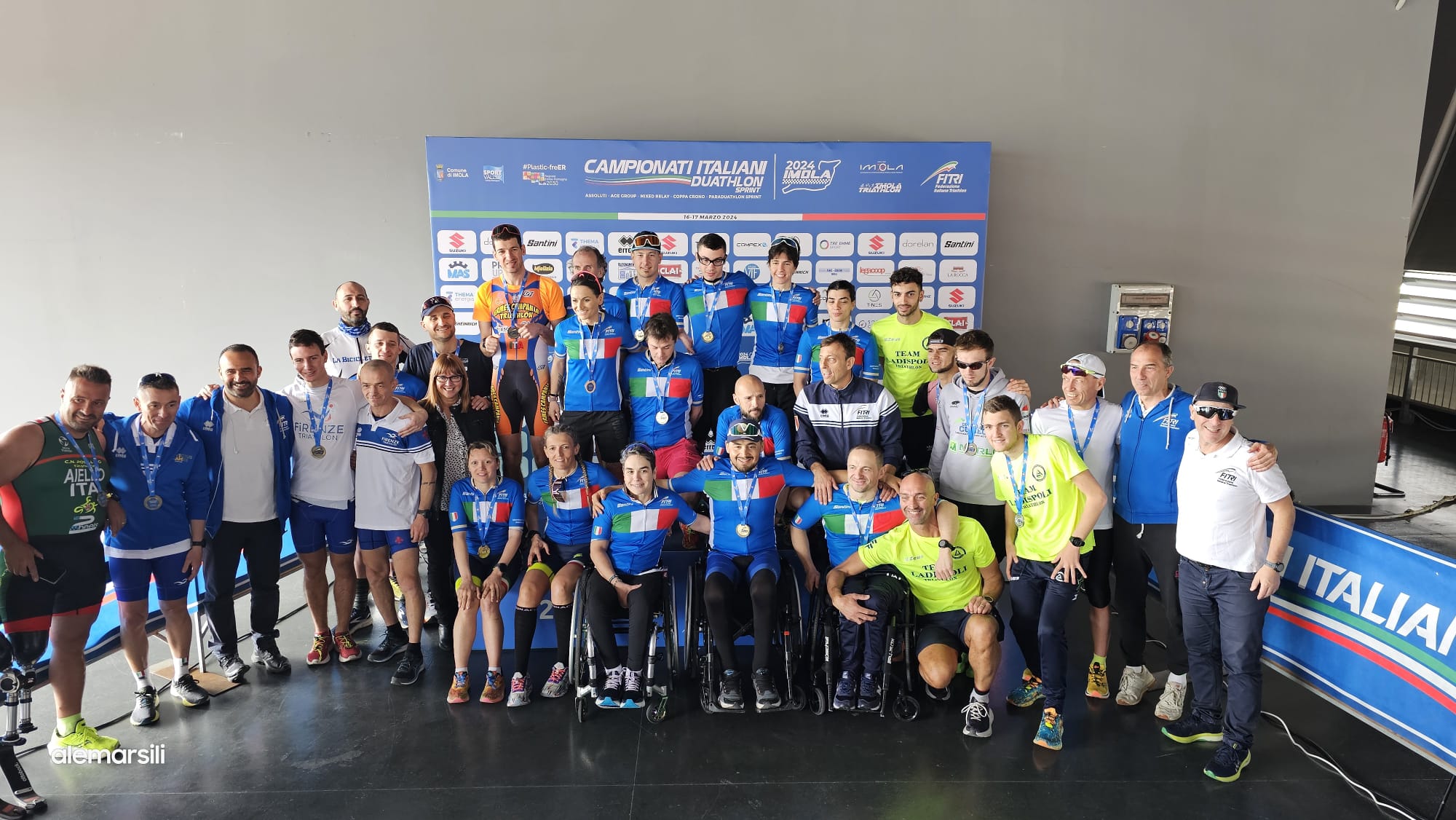 Tutti i vincitori dei Campionati Italiani Paraduathlon di Imola