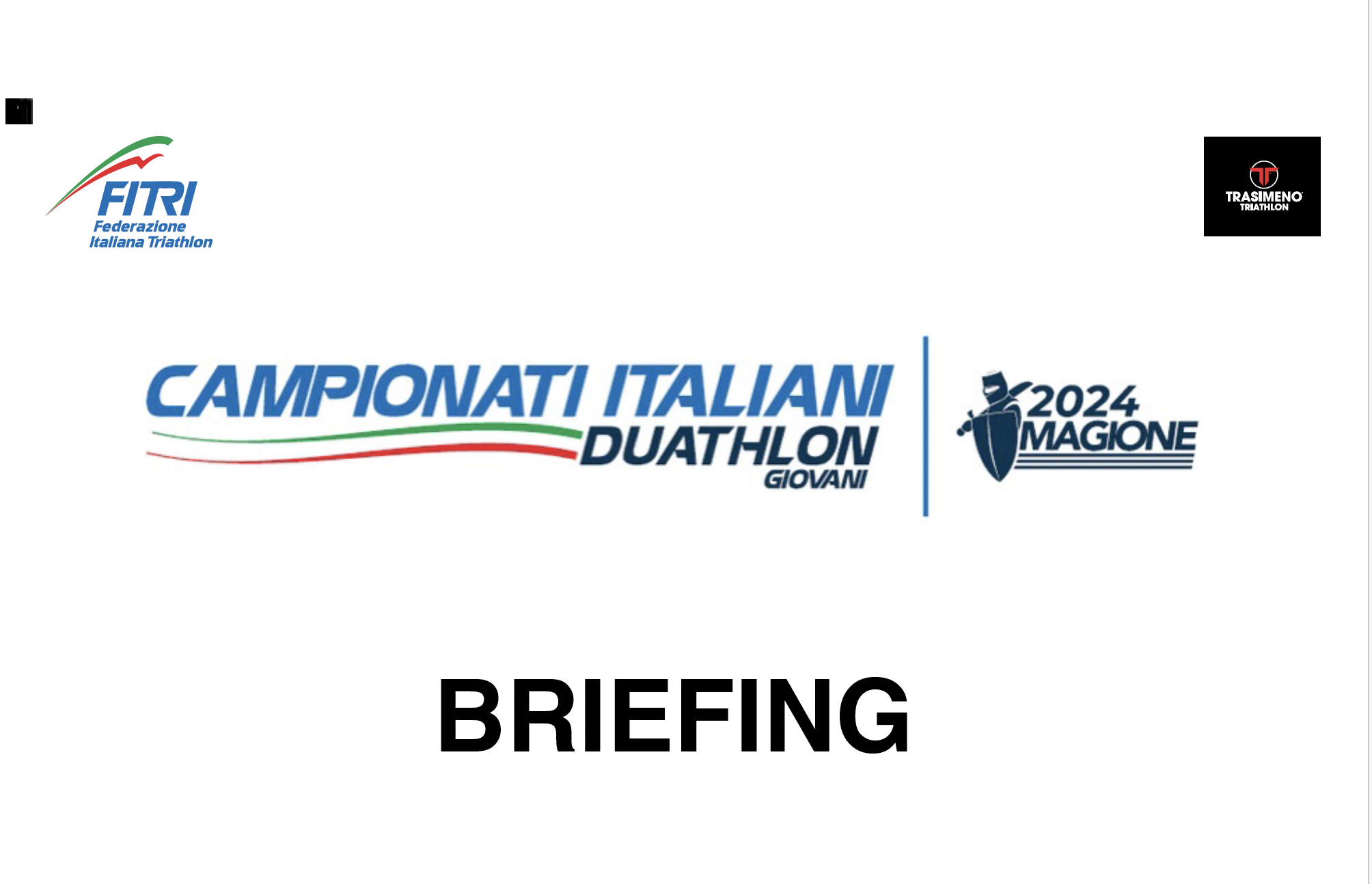 Online il briefing dei Campionati Italiani Duathlon Giovani