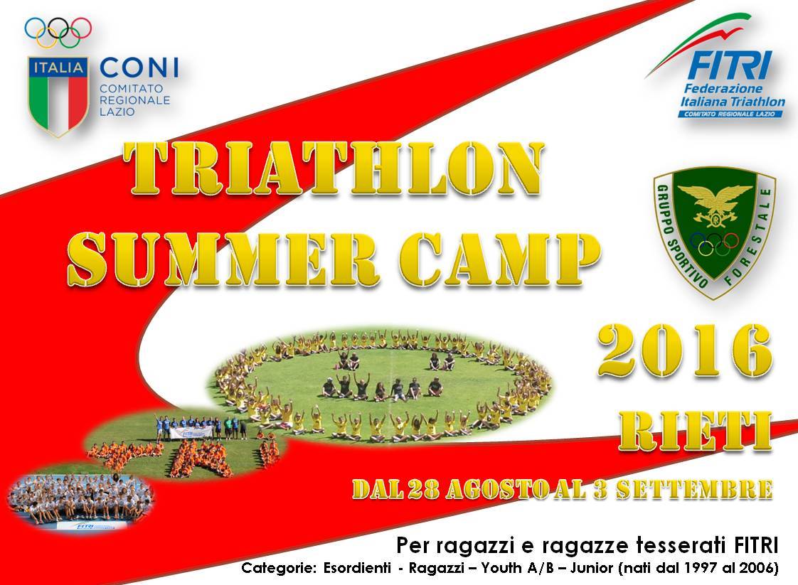 TRIATHLON SUMMER CAMP 2016 – IV edizione