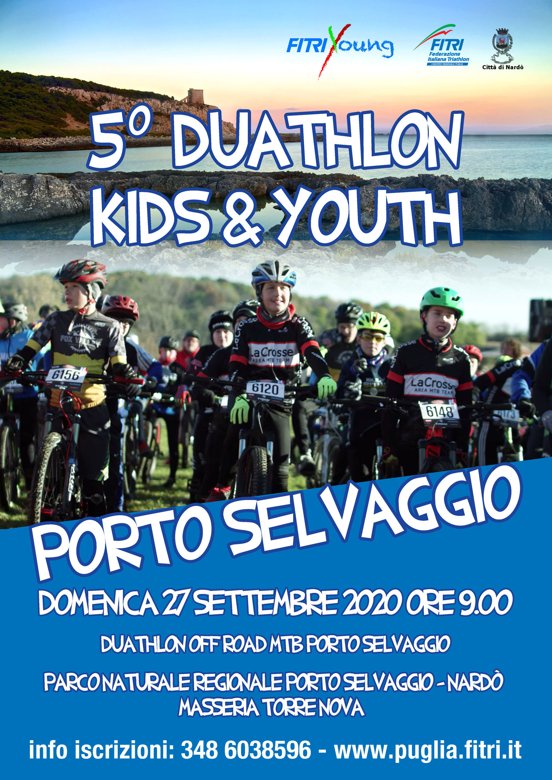 Protocollo operativo duathlon kids e youth di Porto Selvaggio 