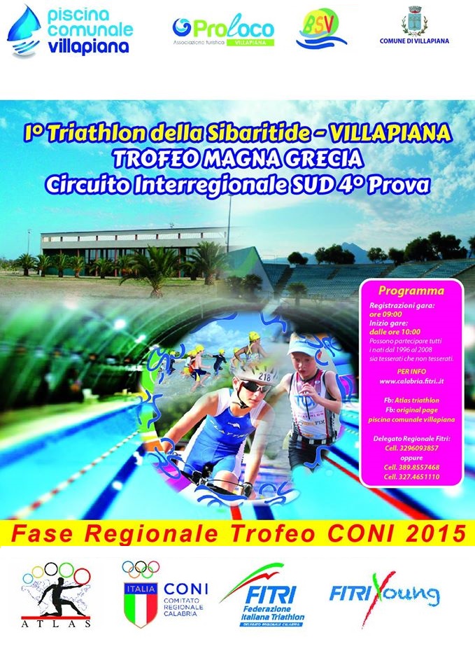  1°TRIATHLON DELLA SIBARITIDE - VILLAPIANA - TROFEO MAGNA GRECIA