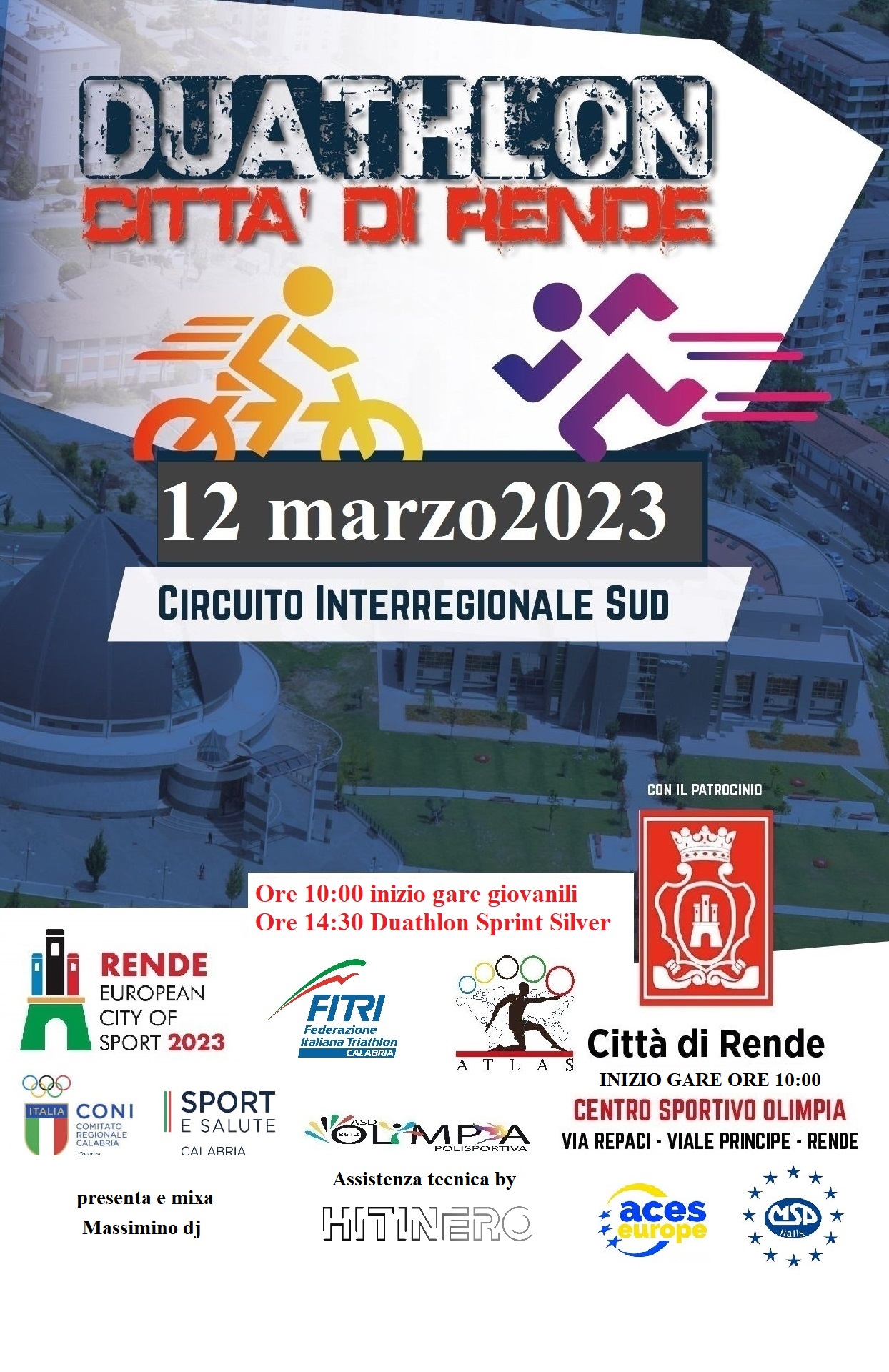 III DUATHLON CITTA' DI RENDE. OLTRE DUECENTO PARTECIPANTI