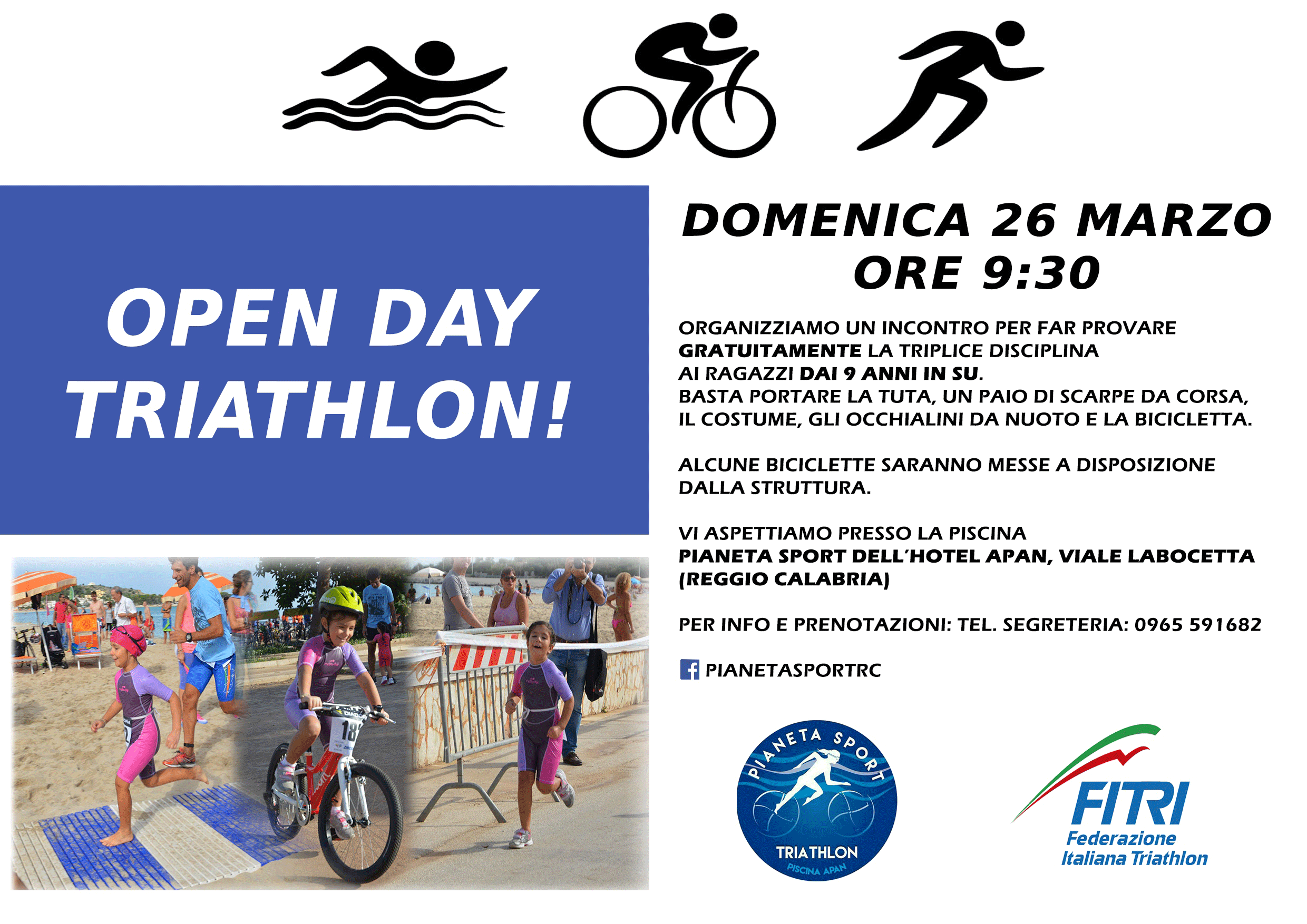 OPEN DAY DI TRIATHLON A REGGIO CALABRIA