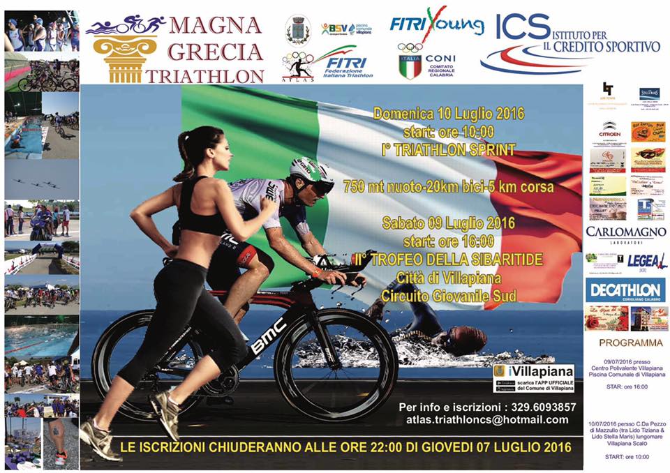 CHIUSE LE ISCRIZIONI DEL TRIATHLON DELLA MAGNA GRECIA