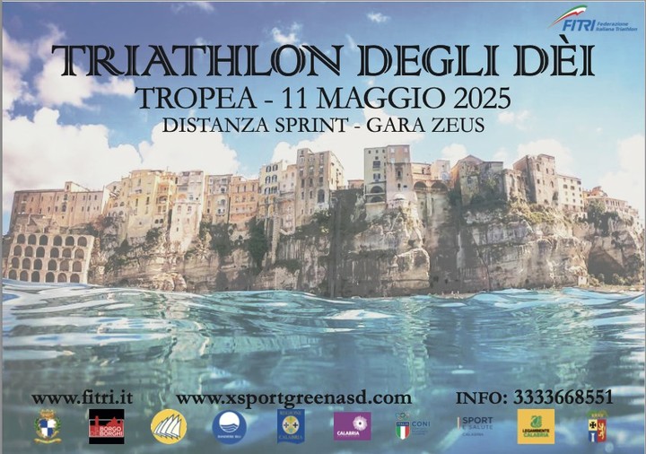 TRIATHLON DEGLI DÈI. A TROPEA LA SECONDA GARA DEL CIRCUITO CALABRIA TRIATHLON SERIES. TAPPA CALABRESE DEL TROFEO MAGNA GRECIA.