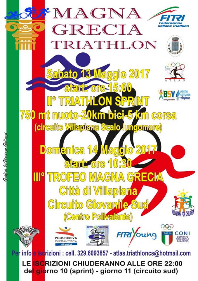 II° TRIATHLON SPRINT “TROFEO MAGNA GRECIA DI VILLAPIANA - MODICA PERCORSO NUOTO