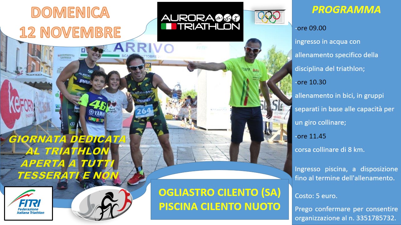 LA NUOVA STAGIONE RIPARTE CON L'AURORA TRIATHLON