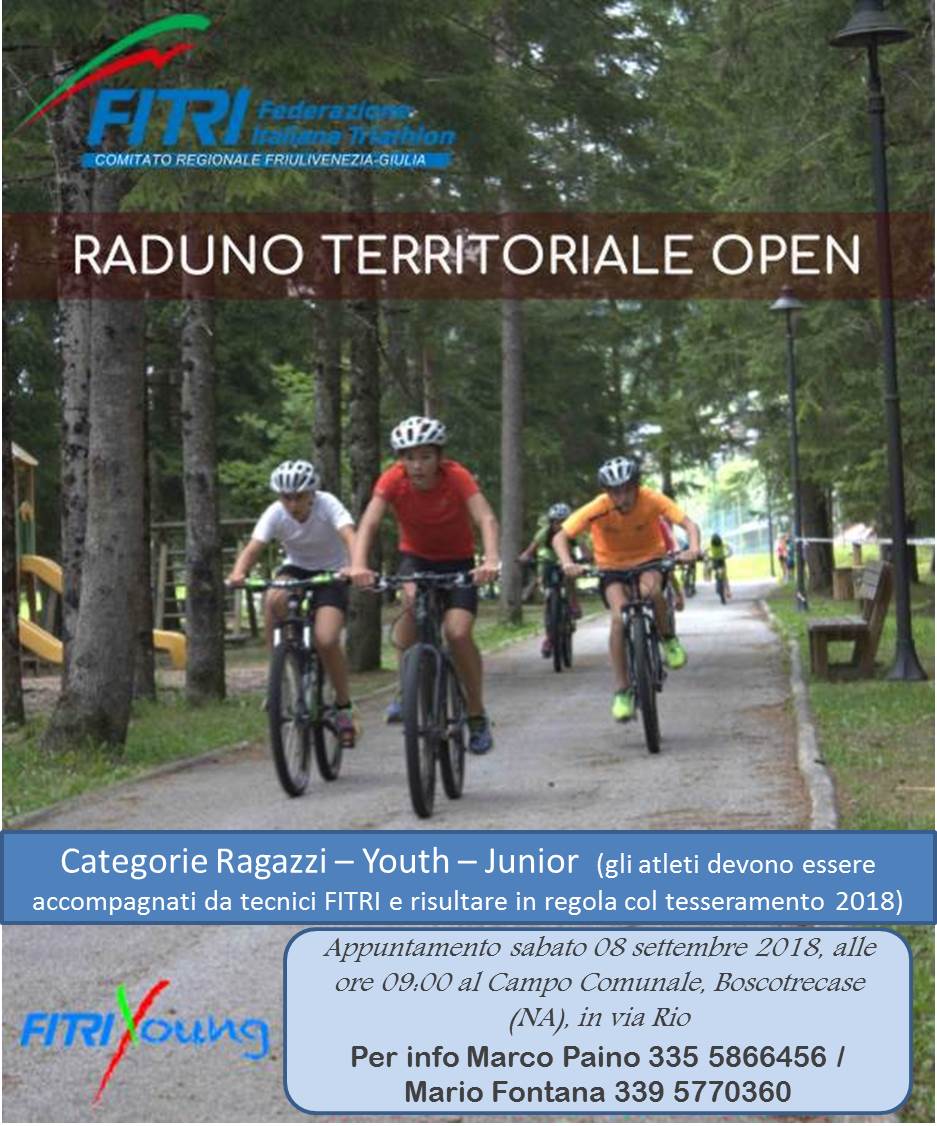 RADUNO TERRITORIALE OPEN - BOSCOTRECASE - 08/09/2018