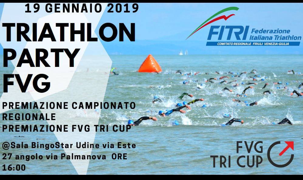 FVG TRIATHLON PARTY SABATO 19 GENNAIO 2019 