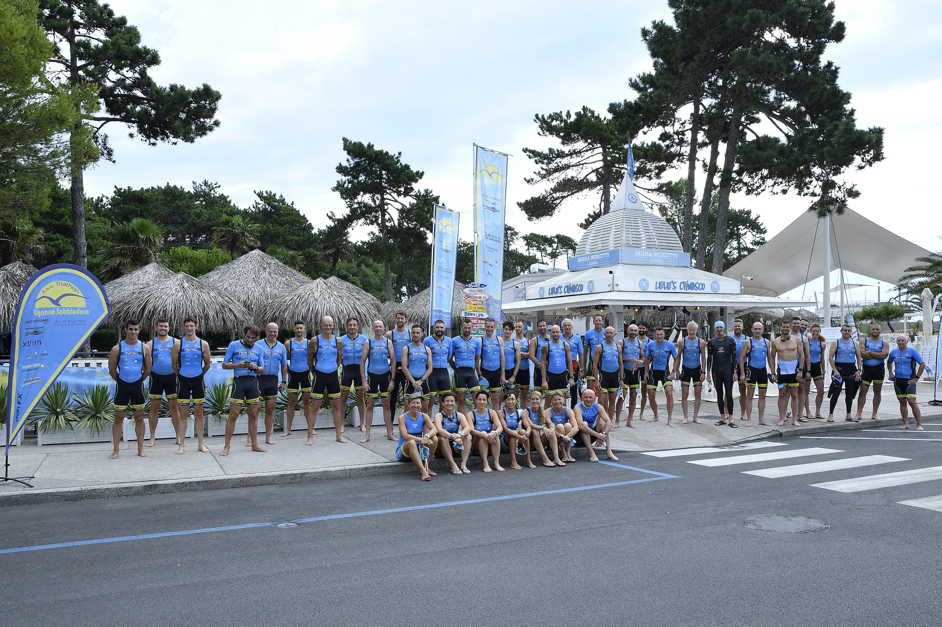 L'azzurro dell'A.S.D. Triathlon Lignano Sabbiadoro