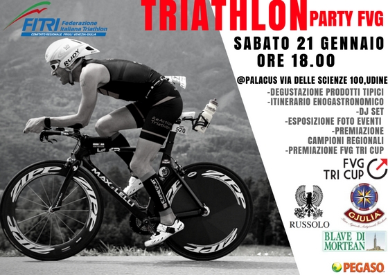 Festa del Triathlon Regionale sabato 21 gennaio 2017