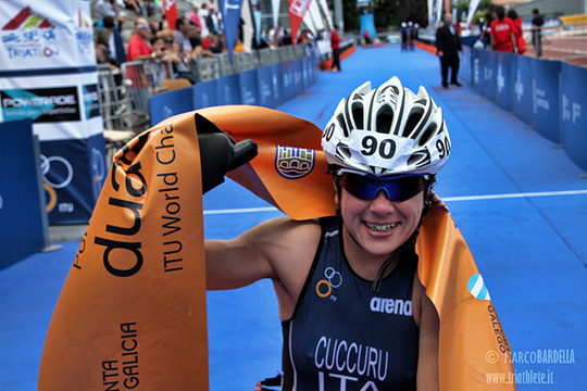 Paratriathlon Cuccurru Kitzbuhel arrivo