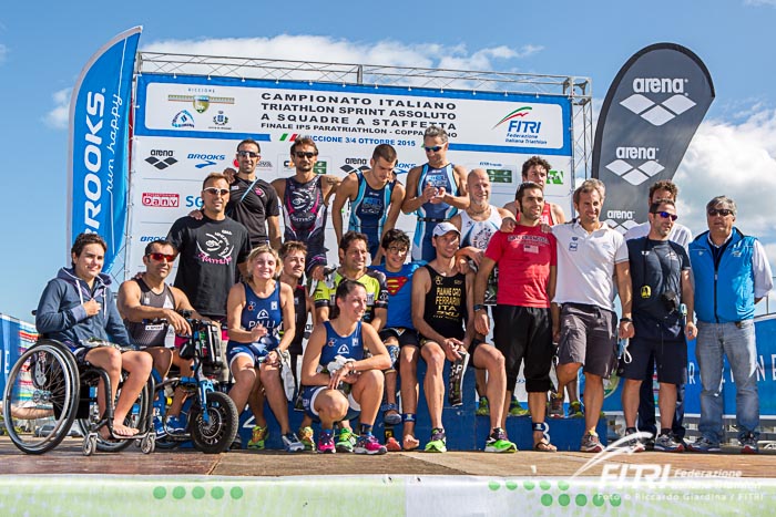 Italian Paratriathlon Series un successo ‘di squadra’, atleti, tecnici, dirigenti ed organizzatori