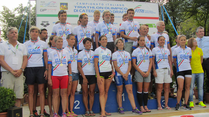 i campioni italiani 2015 triathlon olimpico di categoria