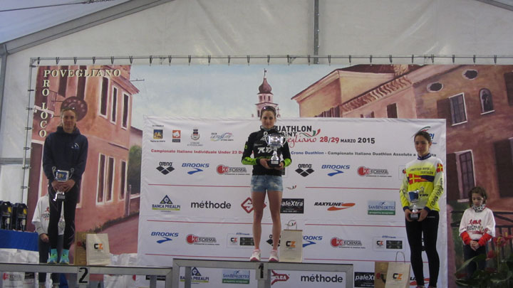 podio donne circuito duathlon