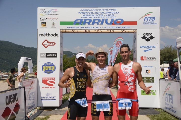 Marco Della Venezia (Liger) e Laura Thomas (Treviso) i più veloci nel triathlon sprint di Farra d'Alpago (BL)