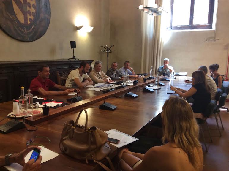 Conferenza stampa a Palazzo Vecchio per la prima edizione del Triathlon Città di Firenze