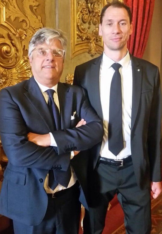 Campioni Mondiali ricevuti al Quirinale: Michele Ferrarin e il Presidente Bianchi