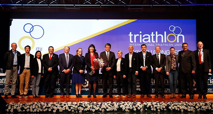 Marisol Casado confermata alla guida del Triathlon mondiale alla presenza di Thomas Bach. Eletti i due candidati italiani Sergio Migliorini e Neil MacLeod. Novità e calendari