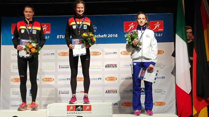 etu Kalkar Francesca Crestani podio junior2016