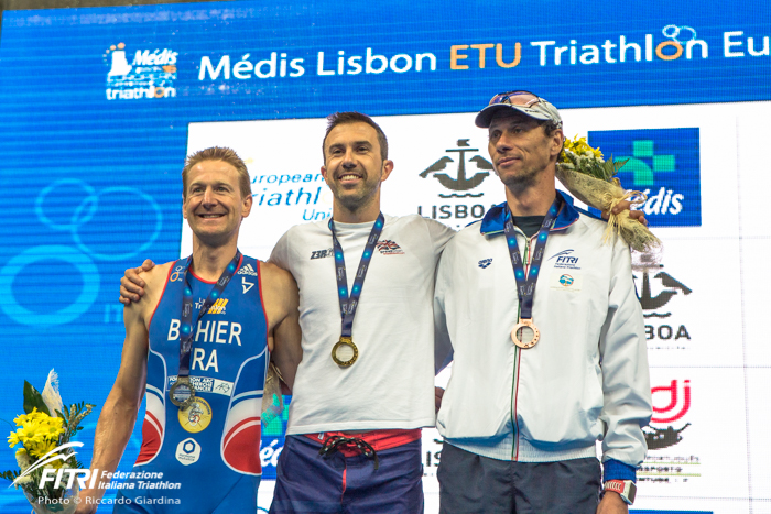 Il podio europeo con il bronzo di Michele Ferrarin