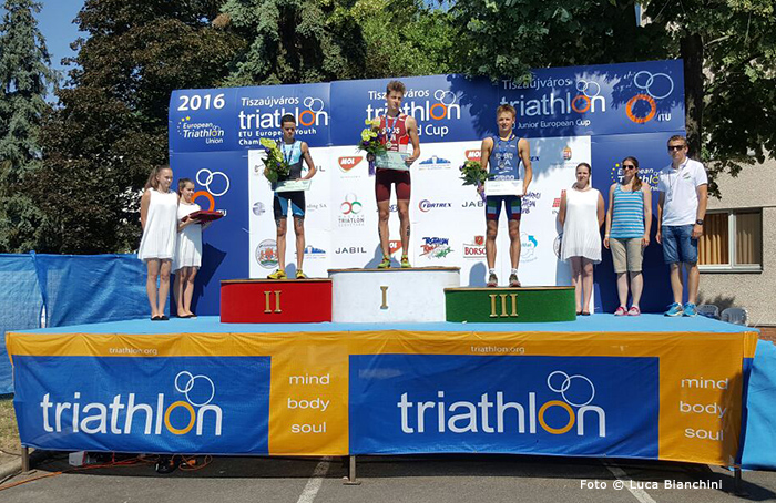 ETU Cup Junior Tiszaujvaros Podio Bronzo Franco Pesavento