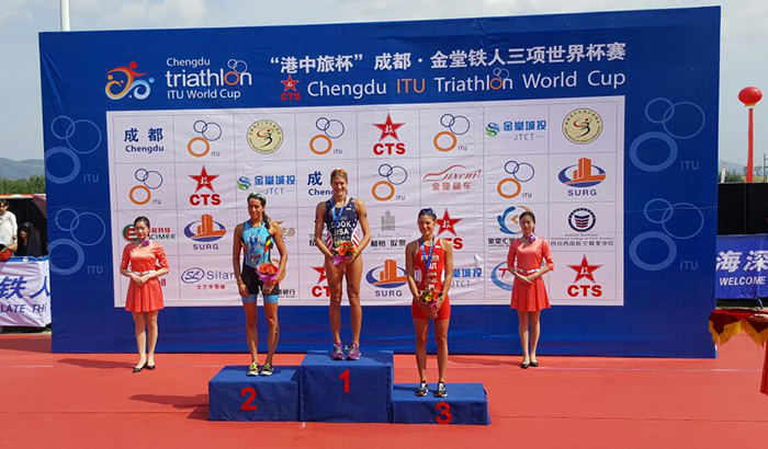 Podio femminle World Cup Chengdu 2016