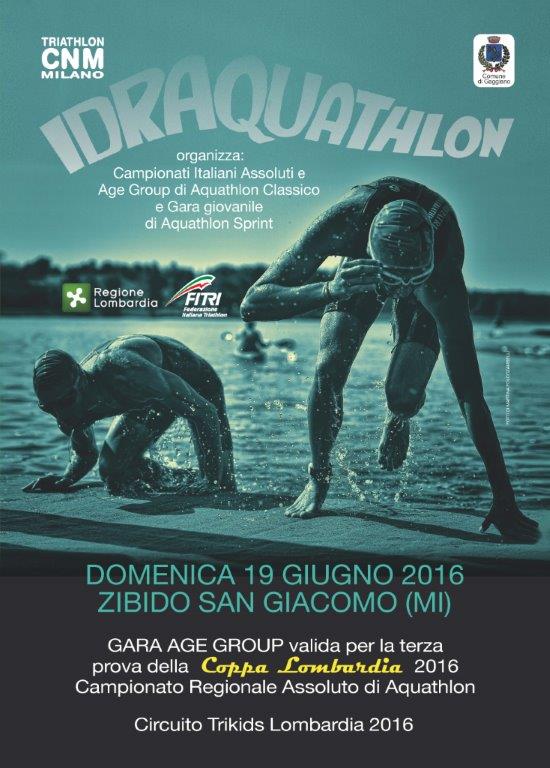 Le Start list dei Tricolori Aquathlon a Zibido San Giacomo del 19 giugno