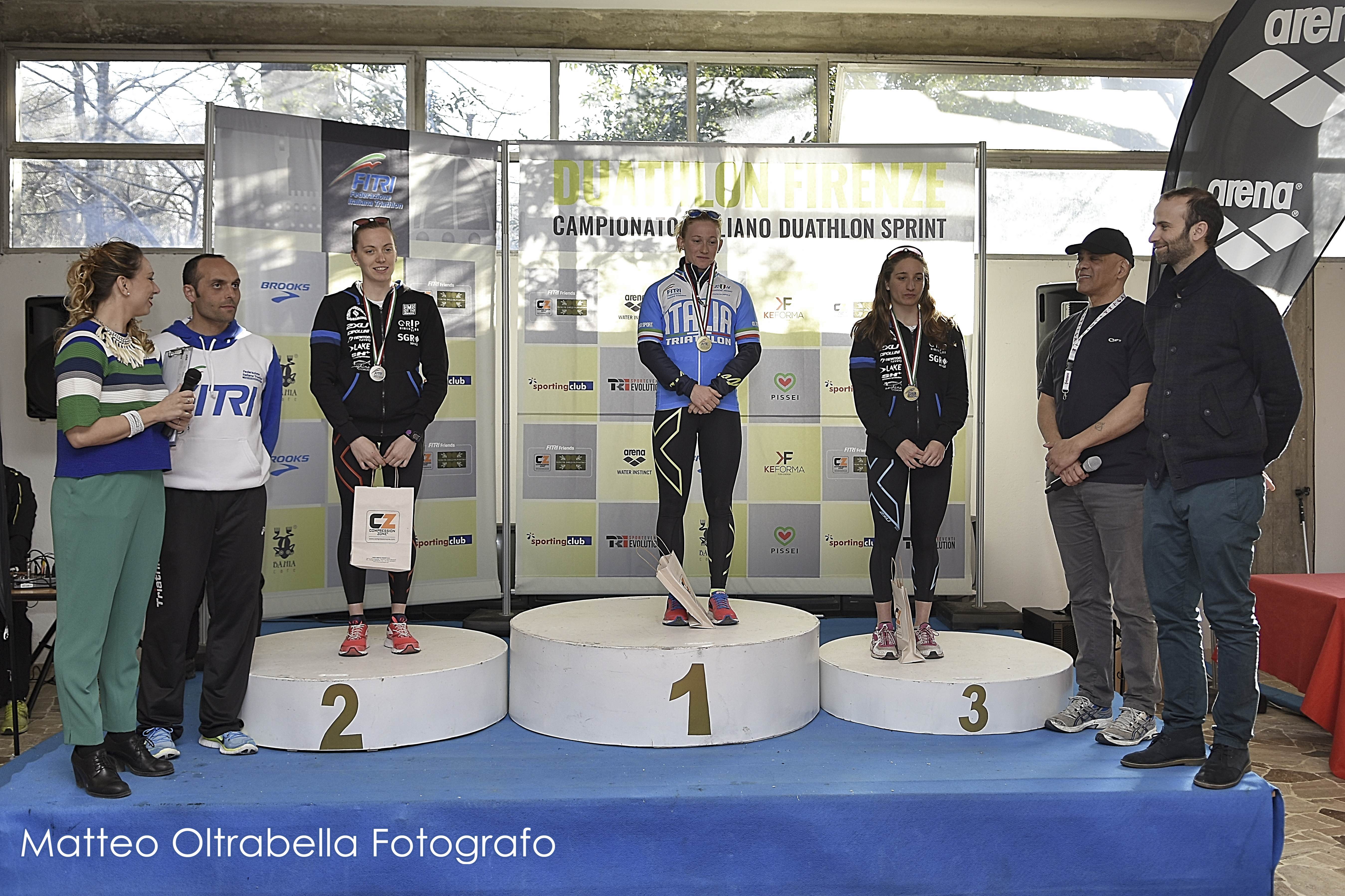 podio u23 donne Firenze 2016