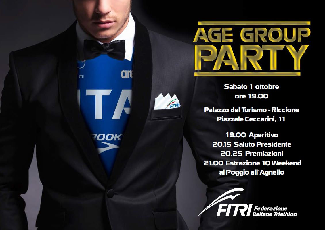 Festa Age Group Party 2016 a Riccione il 1 ottobre! 