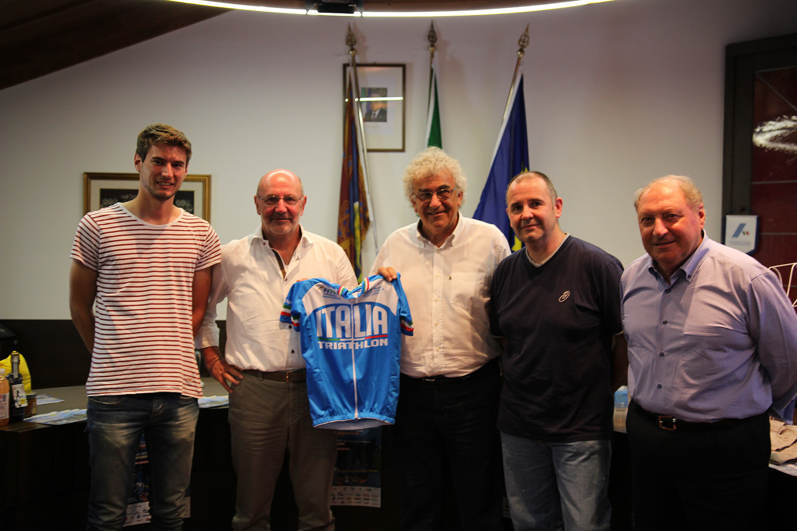 Start List Campionato italiano di Triathlon Cross e presentazione in municipio a Farra d'Alpago