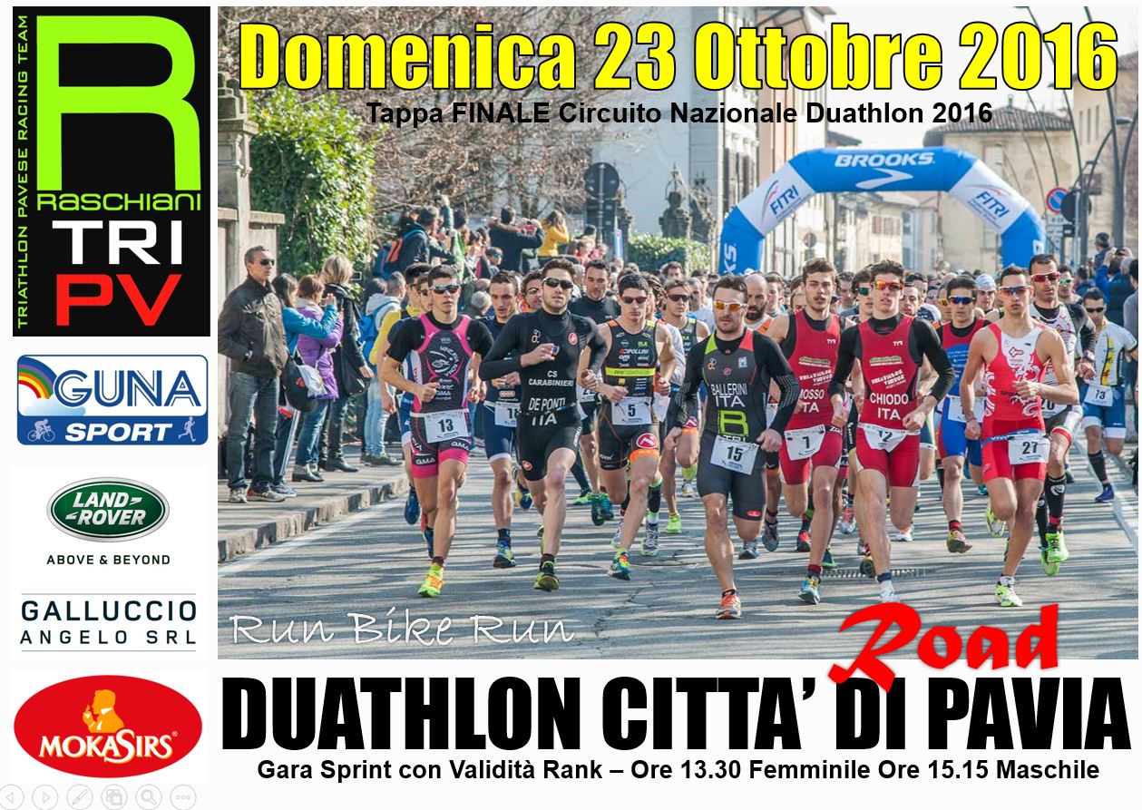 Finale di Circuito Duathlon di Pavia: pochi giorni per lo Start!