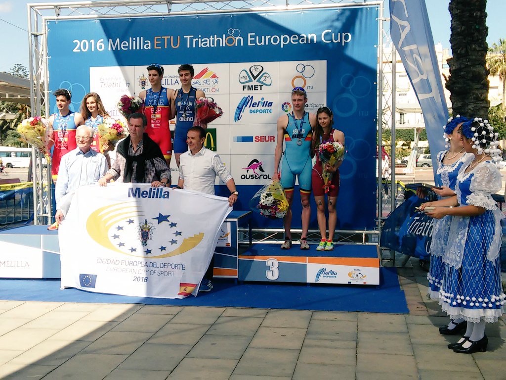 ETU Cup Melilla Azzurri in evidenza: Oro junior Carlotta Missaglia, Bronzo Massimo De Ponti e Verena Steinhauser!