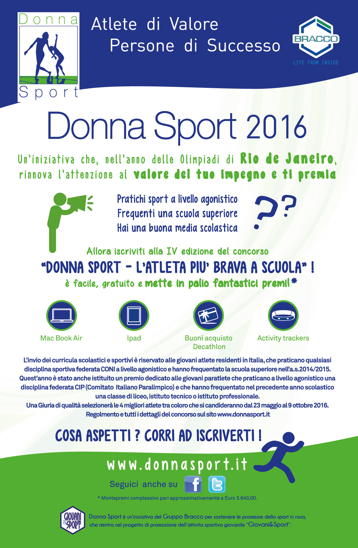 4^ edizione DONNA SPORT: è possibile iscriversi fino al 9 ottobre