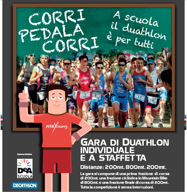 Corri pedala Corri Poster ragazzi