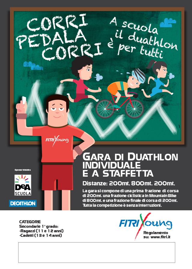 Rev 2 Corri pedala Corri Poster bambini