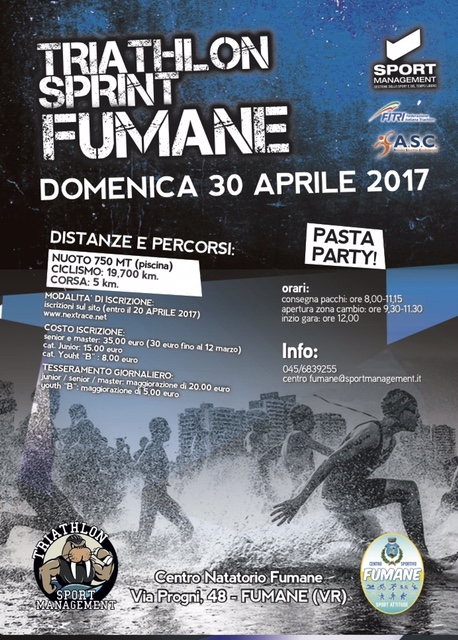 Triathlon di Fumane appuntamento il 30 aprile