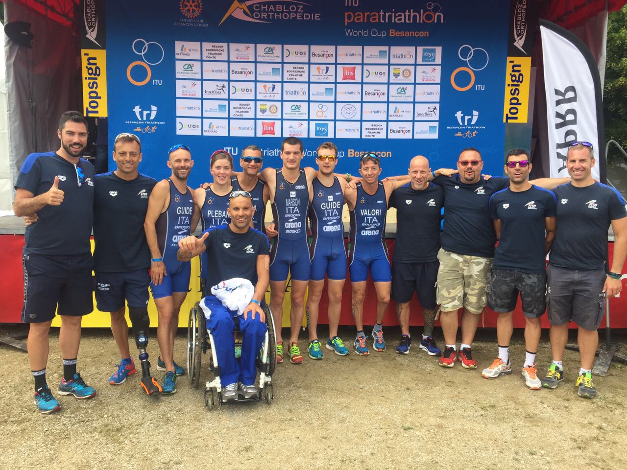 Paratriathlon: Oro Federico Sicura e Veronica Plebani, Bronzo Manuel Marson in CoppaMondo a Besancon