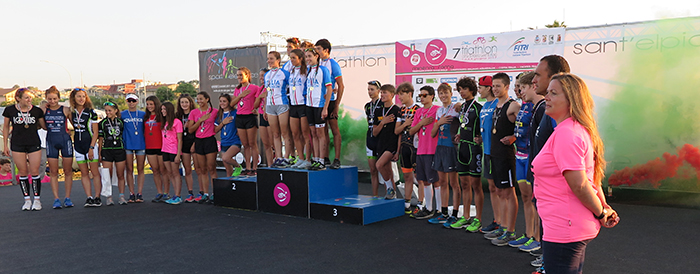 premiazione finale porto tricolori aquathlon 2017