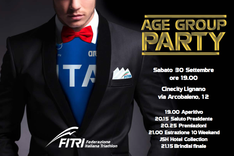 Torna l'Age Group Party: appuntamento il 30 settembre a Lignano