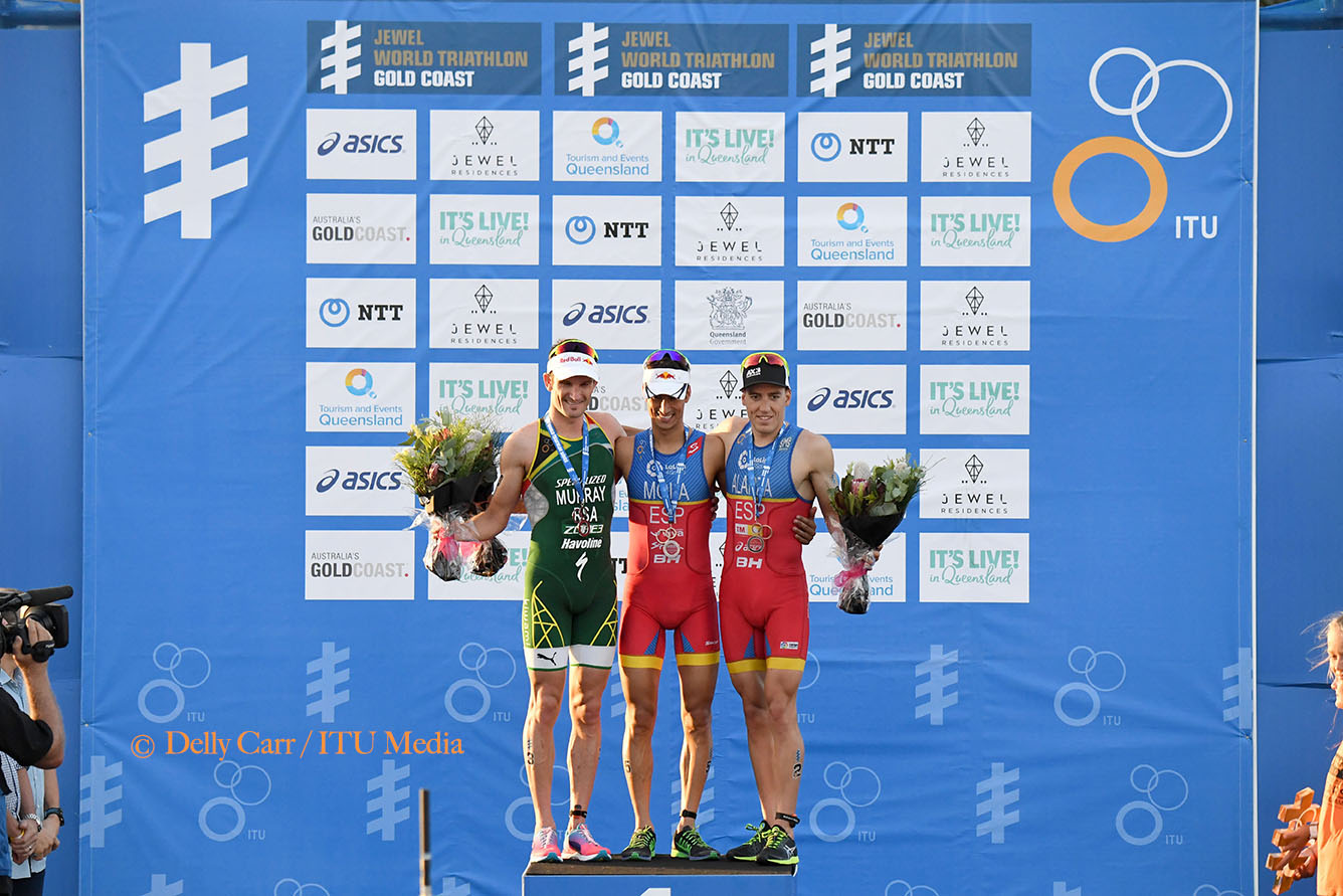 World Triathlon Series Gold Coast: incontenibile l'iridato Mola, Hewitt concede il bis. Uccellari 21°, Betto fermata da una caduta