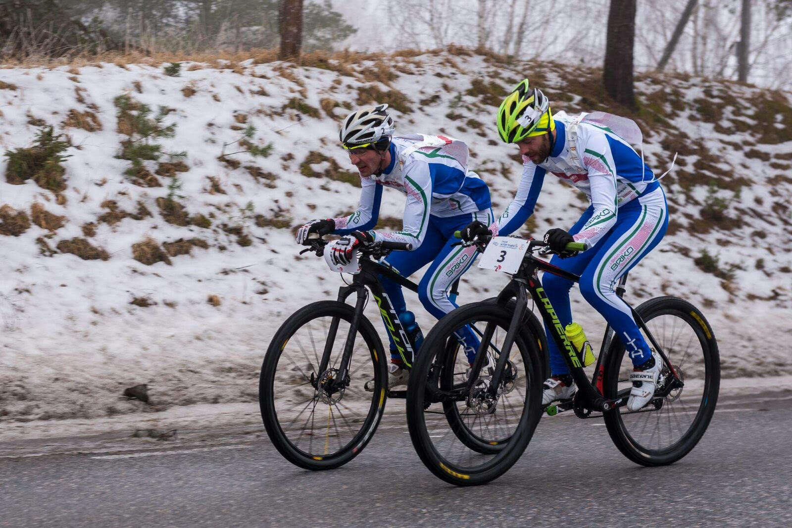 Frazione ciclismo Europei Winter Triathlon 2017