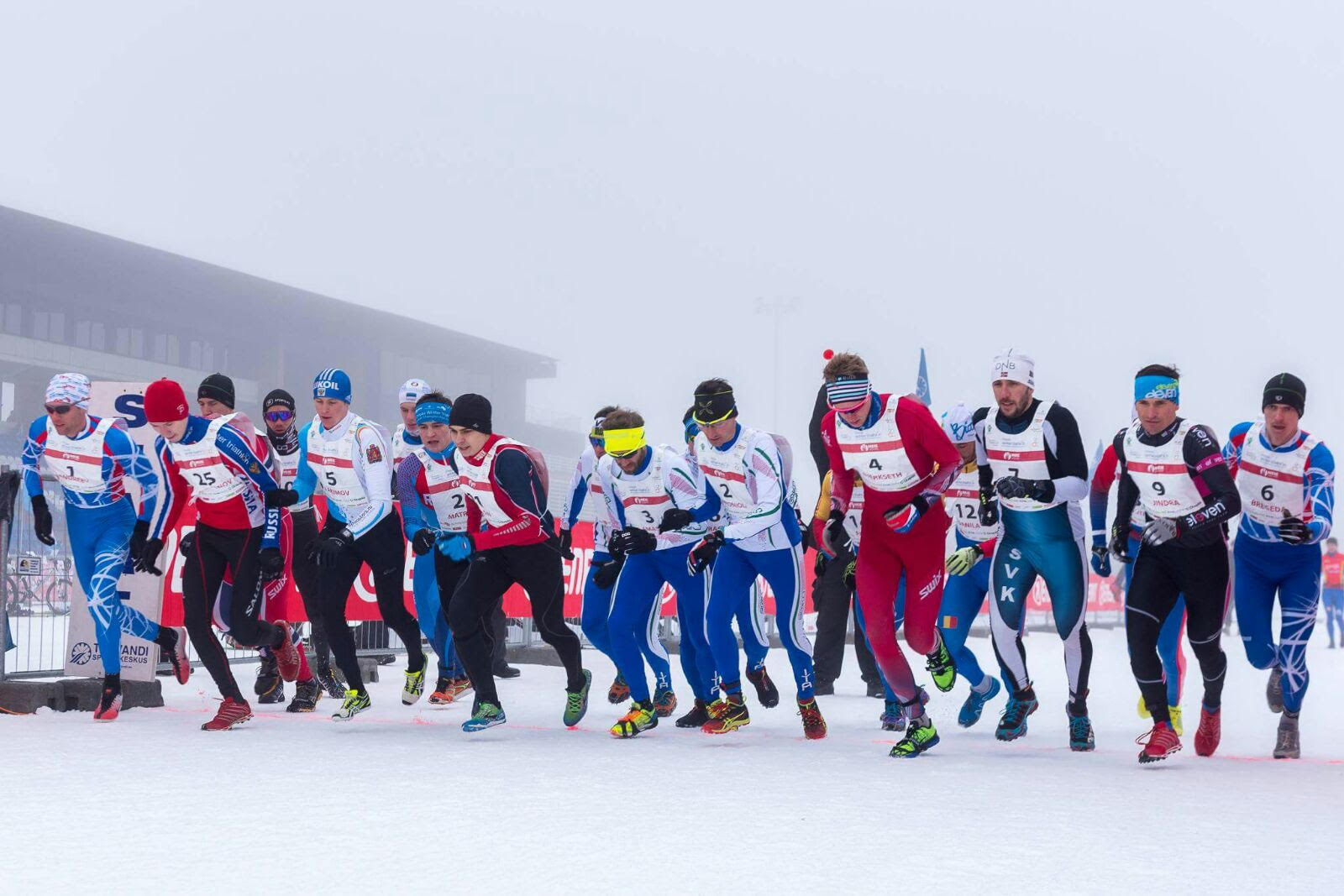 partenza Winter Triathlon europei 2017