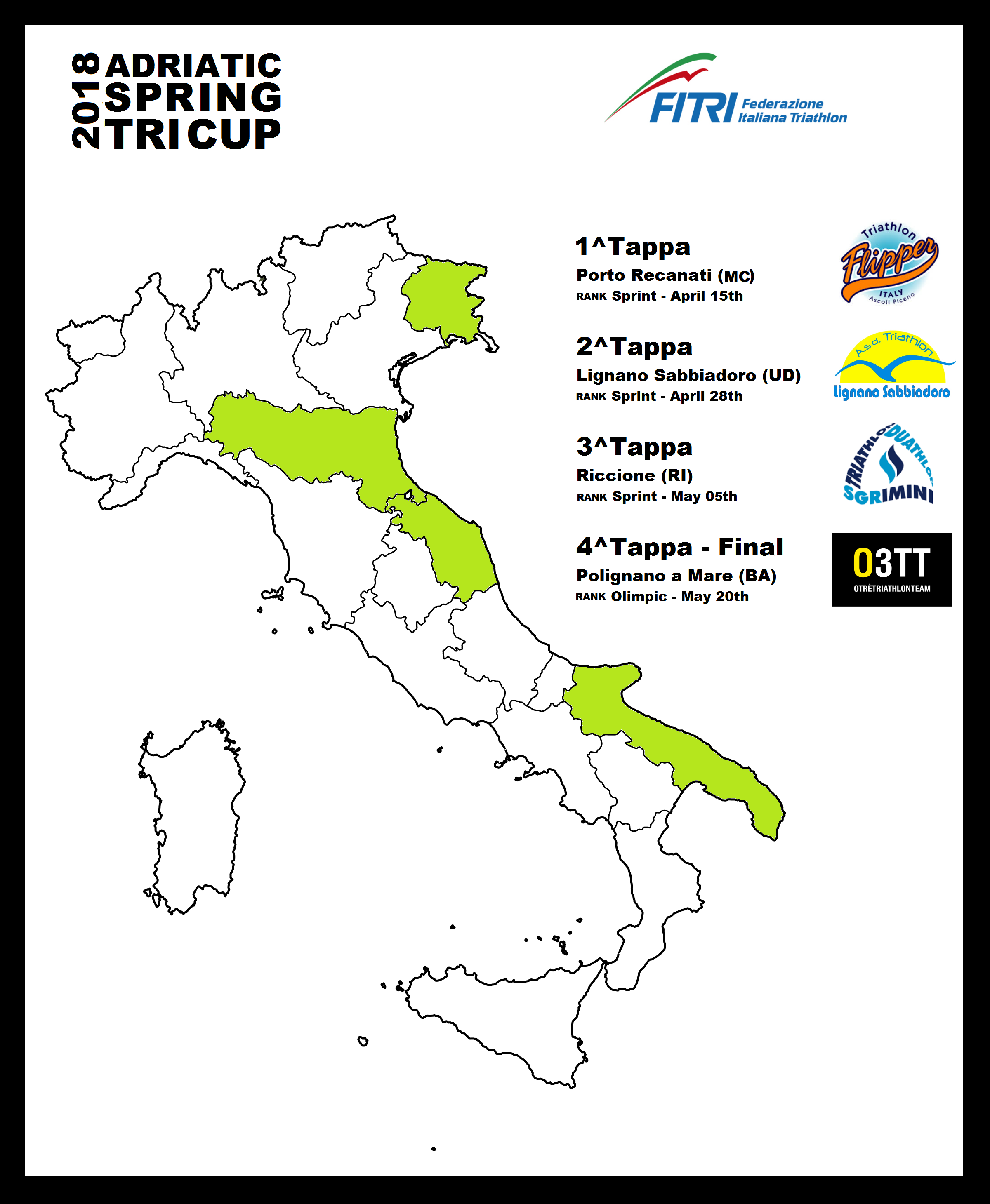 Nasce il circuito di primavera dell'Adriatico 2018