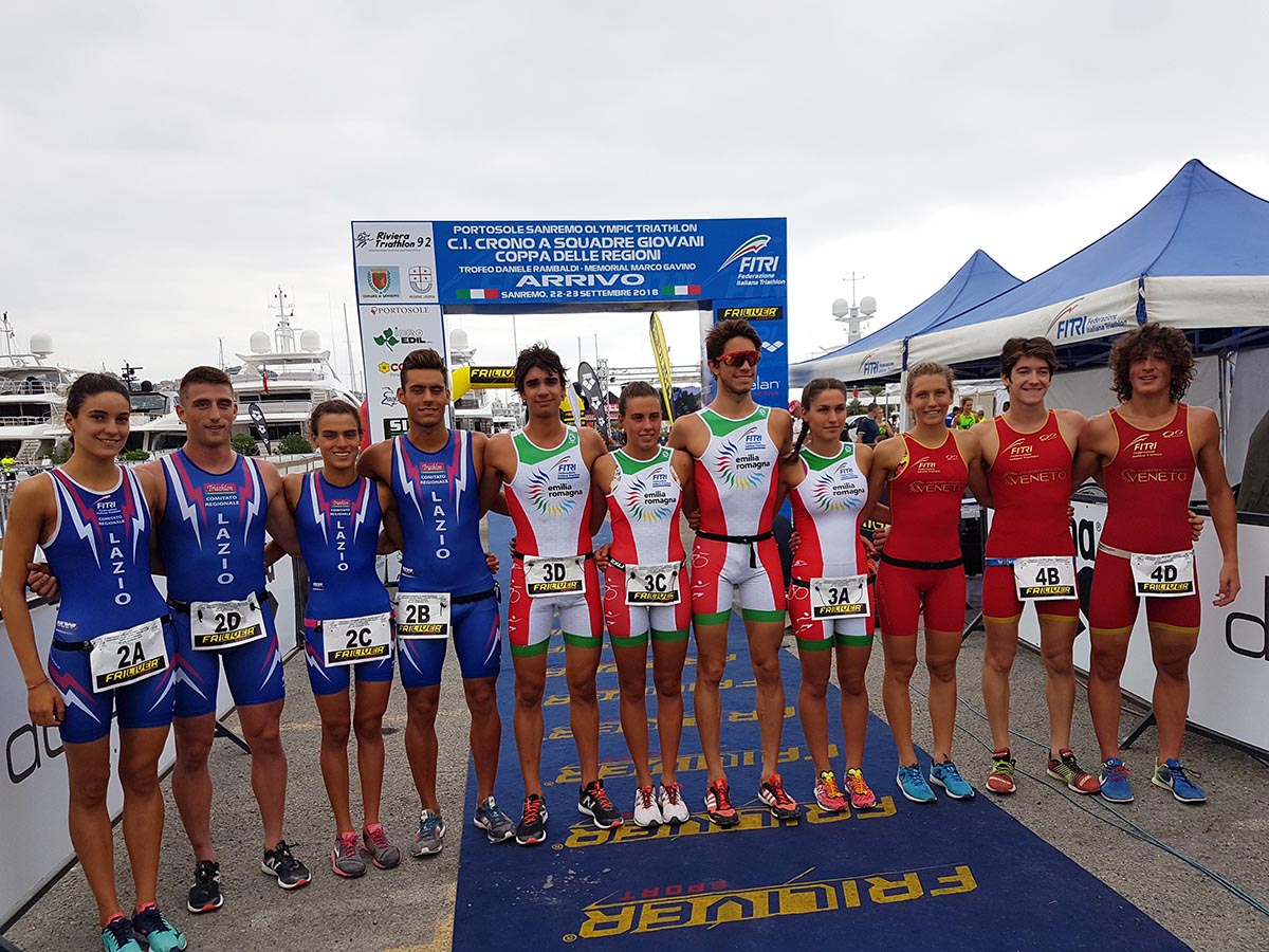 podio copparegioni Junior 2018