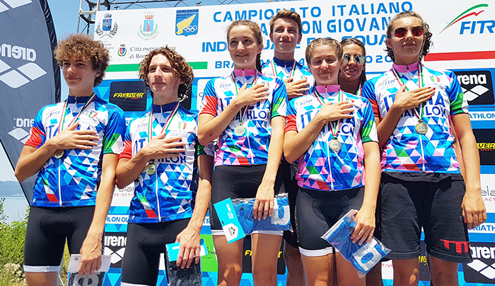 Tricolori Triathlon Giovani a Squadre: Rari Nantes Marostica e Triathlon Team Riccione Campioni a Bracciano