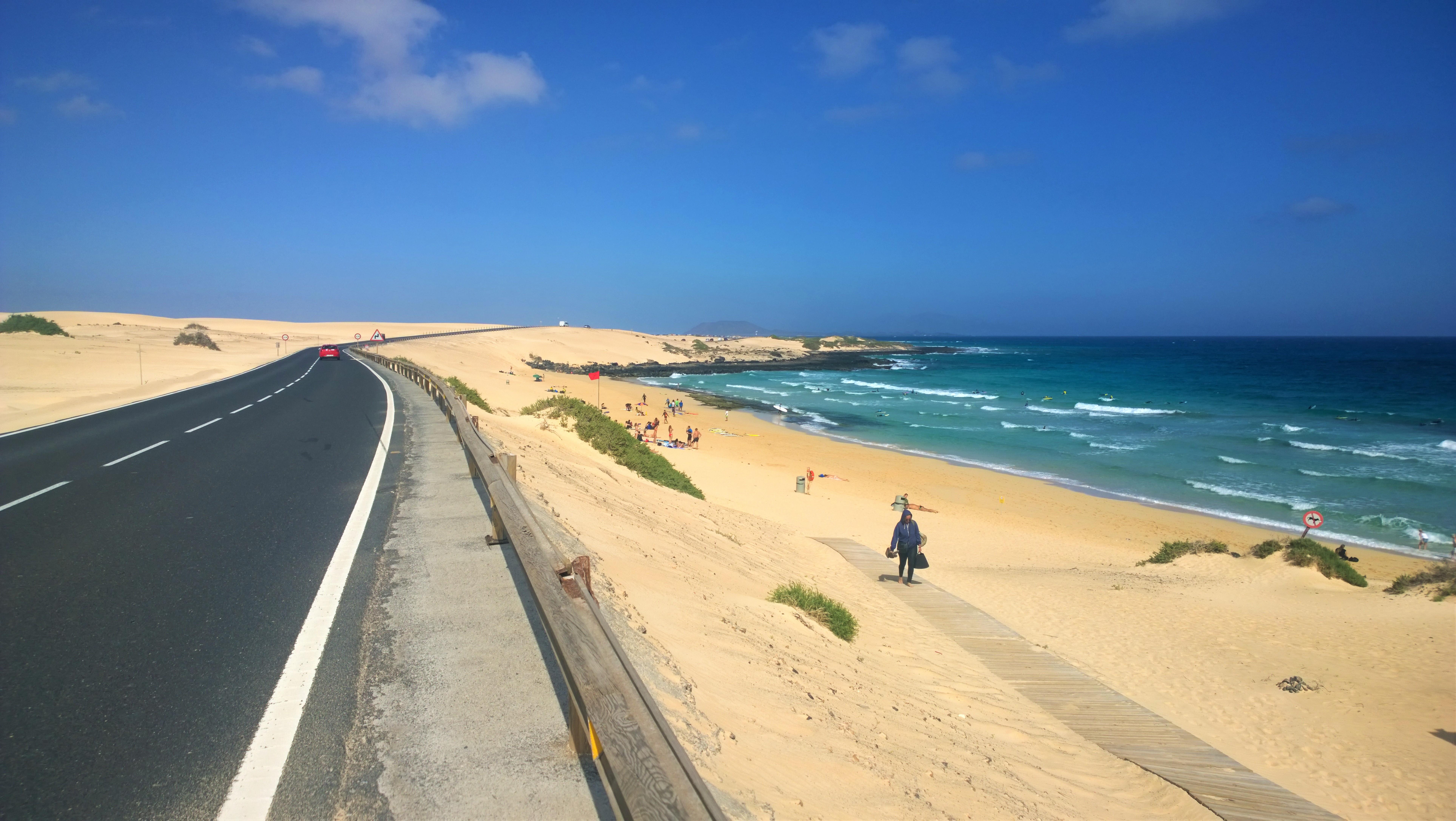 fuerteventura strada spiaggia