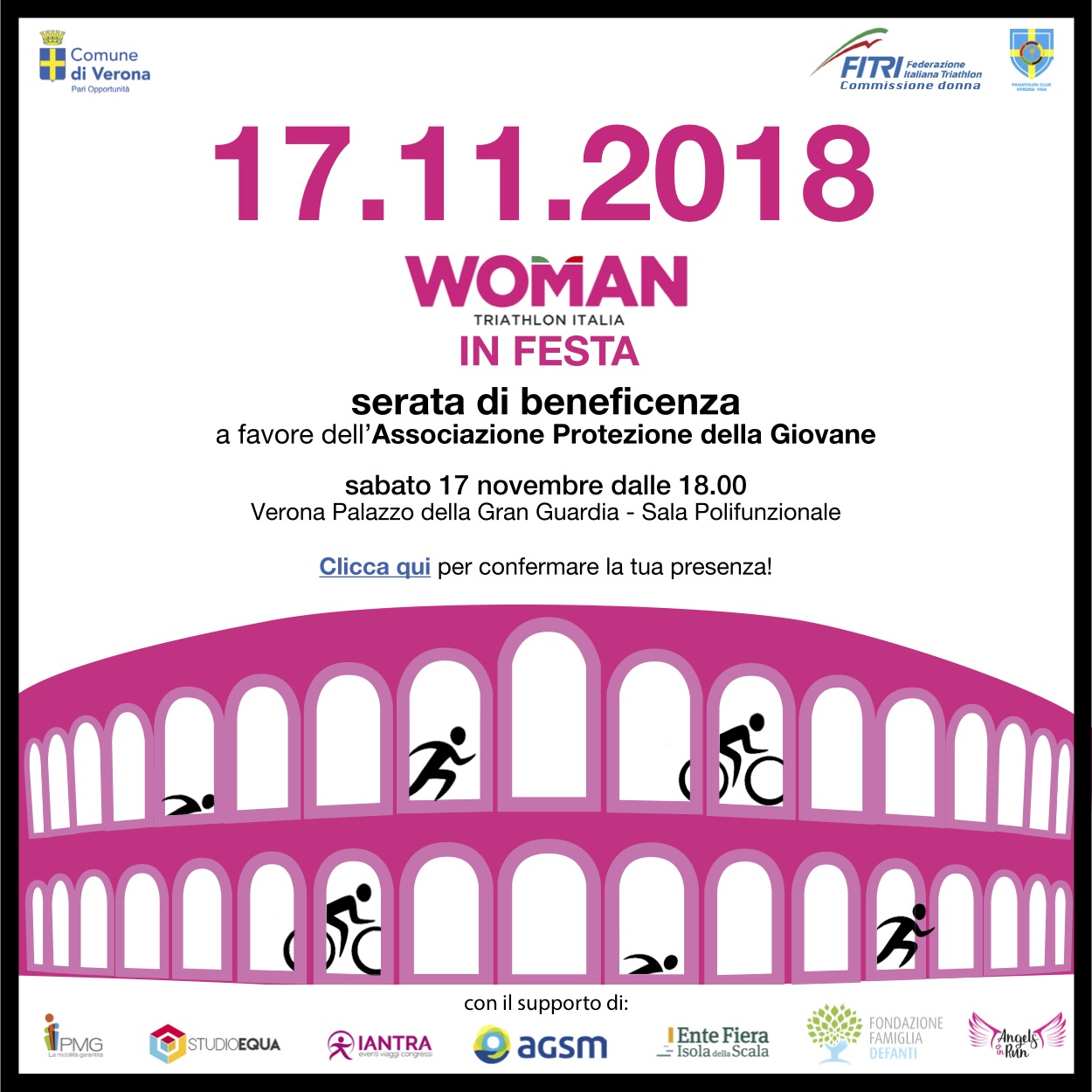 Woman Triathlon Italia in festa per beneficenza